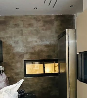 Smoked stone texture wall
