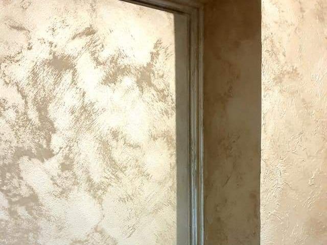 Warm venetian plaster texture